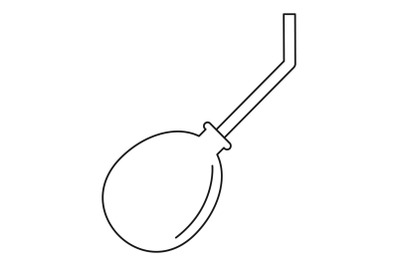 Abortion tool icon, outline style