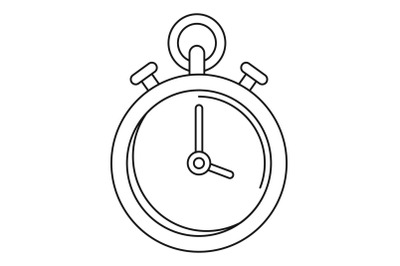 Contraceptive stopwatch icon, outline style