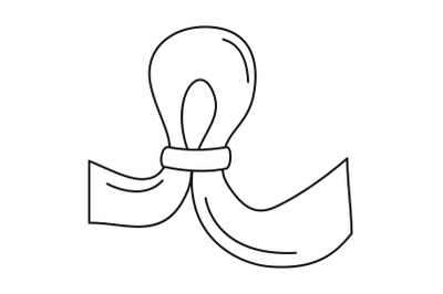 Uter contraception icon, outline style