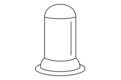 Uterus condom icon, outline style