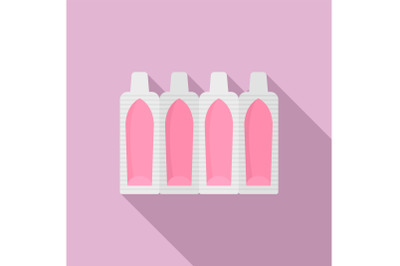 Suppositories icon, flat style