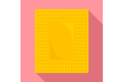 Contraceptive patch icon, flat style