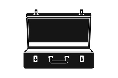 Travel case icon, simple style