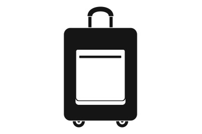 Trip bag icon, simple style