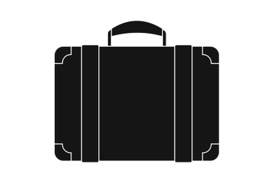 Luggage bag icon, simple style