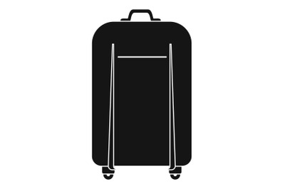 Travel bag icon, simple style