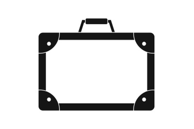 Travel suitcase icon, simple style