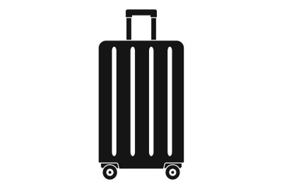 Travel wheels bag icon, simple style