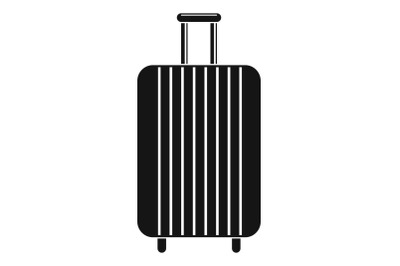 Travel bag icon, simple style