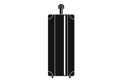 Side travel bag icon, simple style