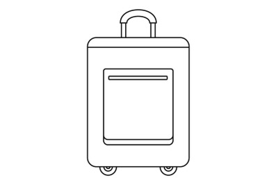 Trip bag icon, outline style