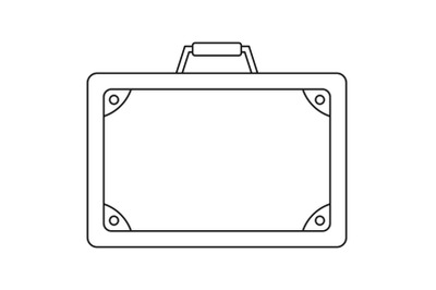 Travel suitcase icon, outline style