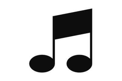 Bar musical note icon, simple style