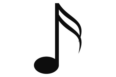 Sixteenth music note icon, simple style