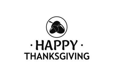 Nuts thanksgiving logo, simple style