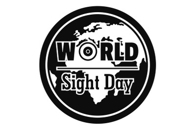 International sight day concept background, simple style