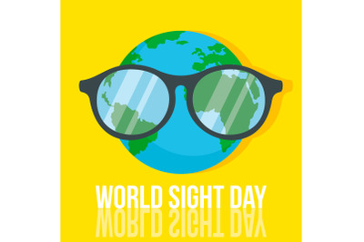 World retina day concept background, flat style