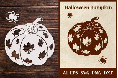 Halloween pumpkin. SVG. Halloween stencil for cutting.