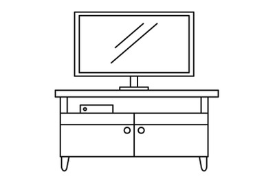 Tv home cinema icon, outline style