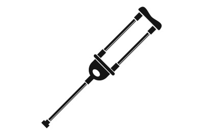 Medical crutch icon, simple style