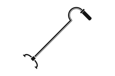 Walking cane icon, simple style