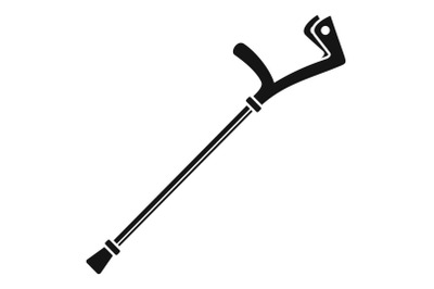 Elbow crutch icon, simple style