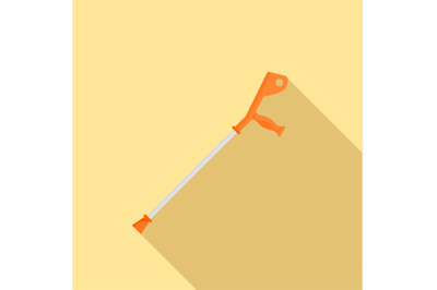 Crutch icon, flat style