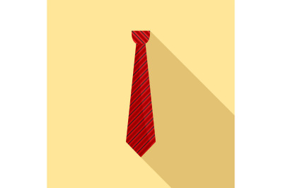 Tie icon, flat style