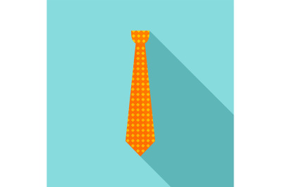 Necktie icon, flat style