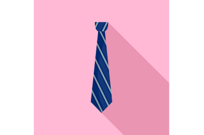 Shirt tie icon, flat style