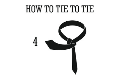Make tie icon, simple style