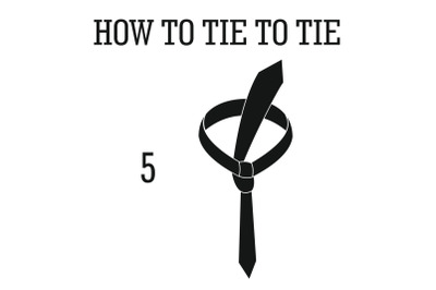 Make fashion tie icon, simple style