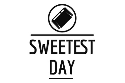 Sweet day logo, simple style