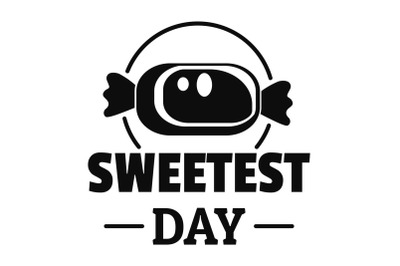 Sweet candy logo, simple style