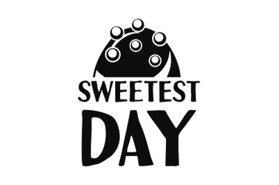 Sweet bonbon logo, simple style