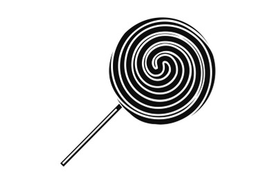 Sweet stick lollipop icon, simple style