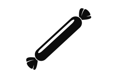 Long bonbon icon, simple style