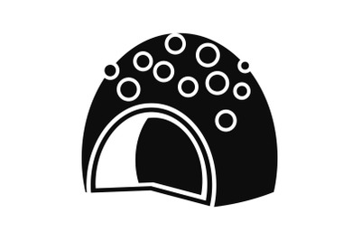 Fruit bonbon icon, simple style
