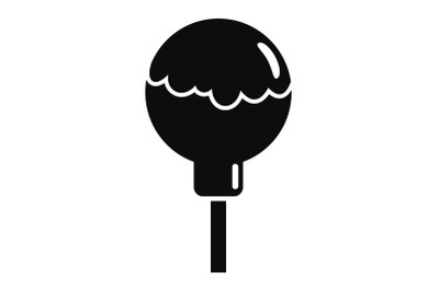 Choco lollipop icon, simple style