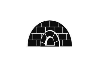 Icehouse icon, simple style