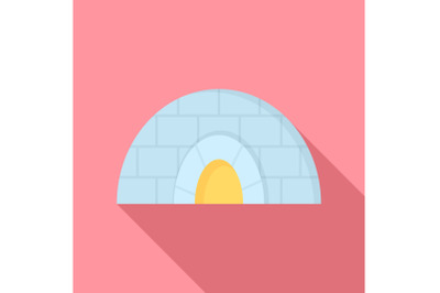 Icehouse icon, flat style
