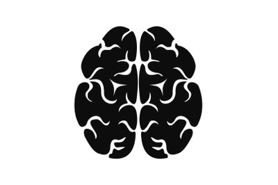 Brain icon, simple style