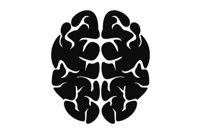 Genius brain icon, simple style