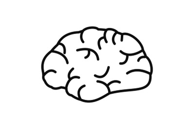 Brainstorming icon, outline style