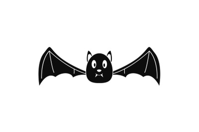 Bat icon, simple style