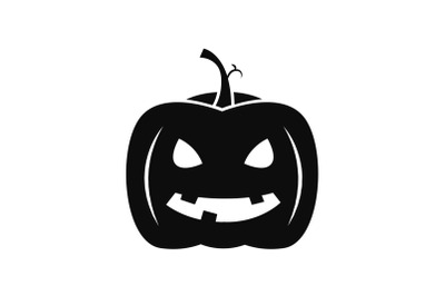 Halloween pumpkin icon, simple style