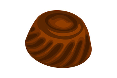 Chocolate icon, cartoon style