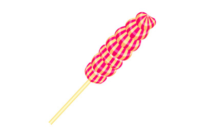 Candy stick icon, cartoon style