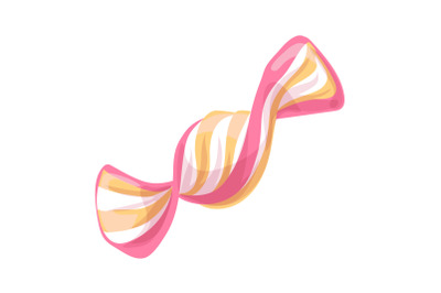 Spiral candy icon, cartoon style