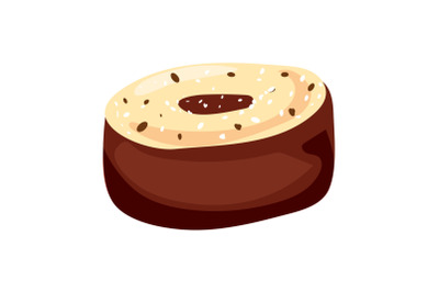 Taste truffle icon, cartoon style